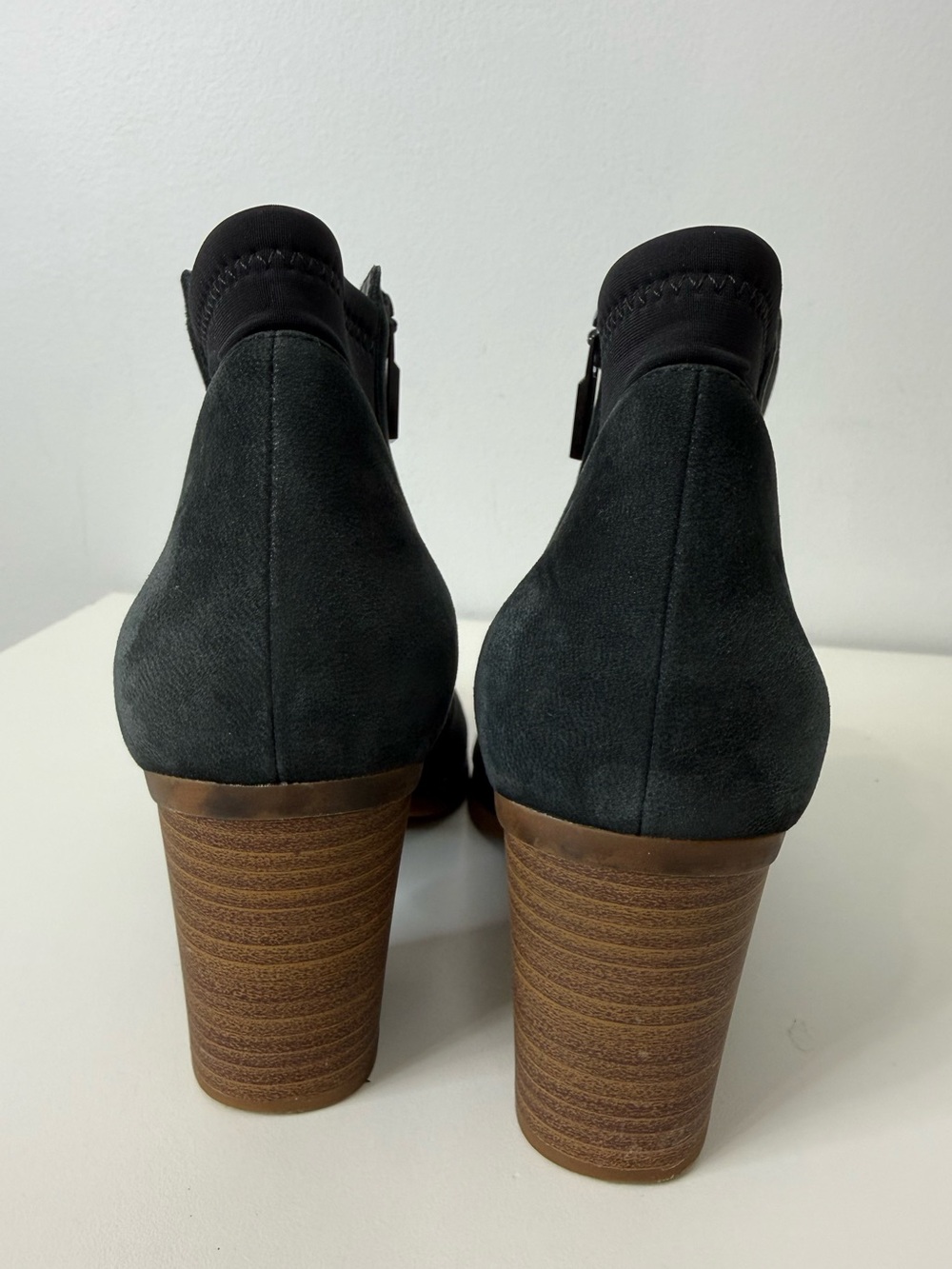 SoftWalk Kora Ankle Boot Black Nubuck Leather Women's Size 8 - Picture 6 of 11